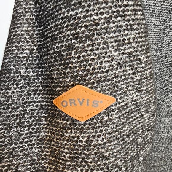 Orvis Sherpa Lined Thick Quarter Zip Mens Sweater Sweatshirt EUC Size Medium - Picture 5 of 5